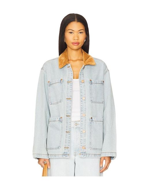 Blank NYC White Denim Corduroy Shacket