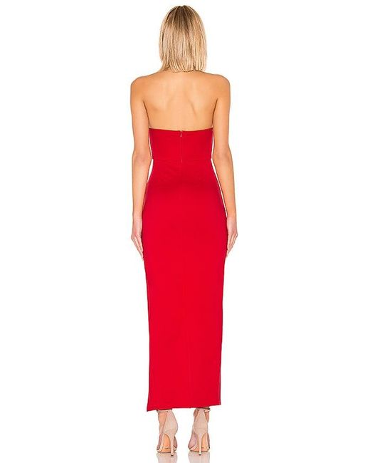 superdown Red Ryleigh Strapless Maxi Dress