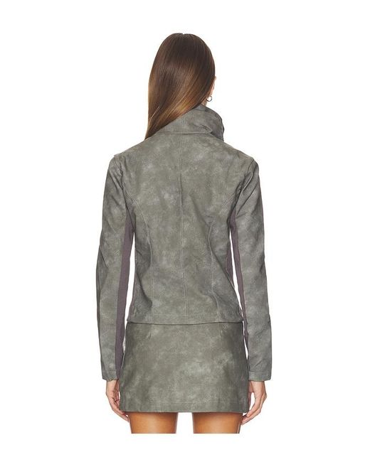 Jaded London Gray Funnel Neck Jacket