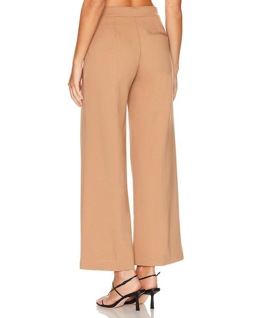 Spanx Ponte Button Front Wide Leg Pant Natural