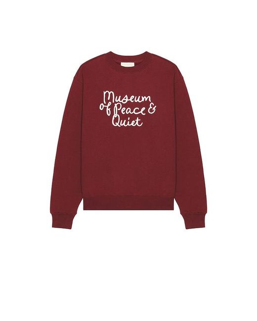 Museum of Peace & Quiet Red Scribble Crewneck for men