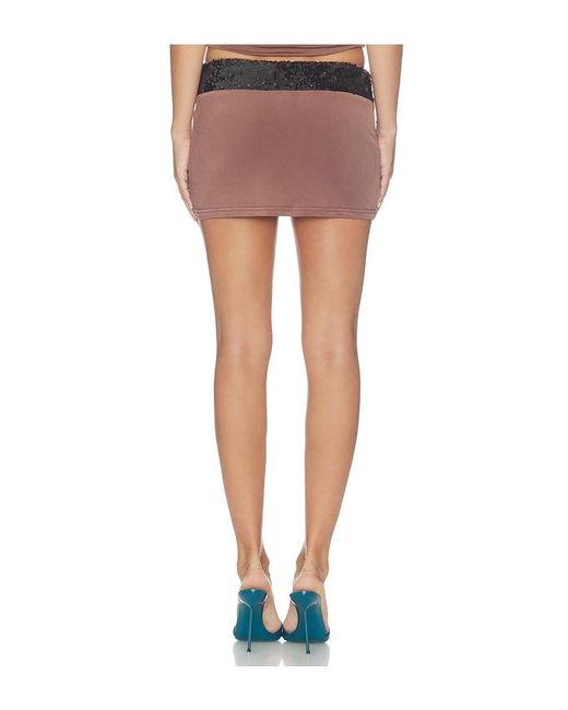 Tiger Mist Brown Thara Mini Skirt