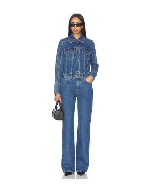 Balmain Blue Denim Straight Leg