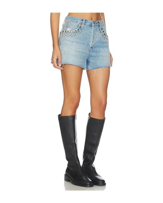 Re/done Blue The Breezy Short