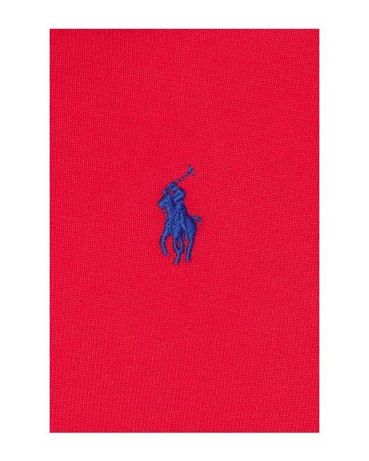 Polo Ralph Lauren Red Island Fleece Polo Sweatshirt