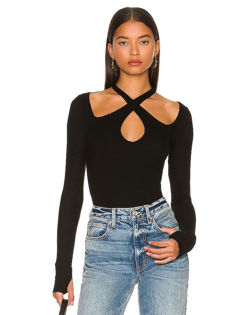 Michael Lauren Black Gael Top