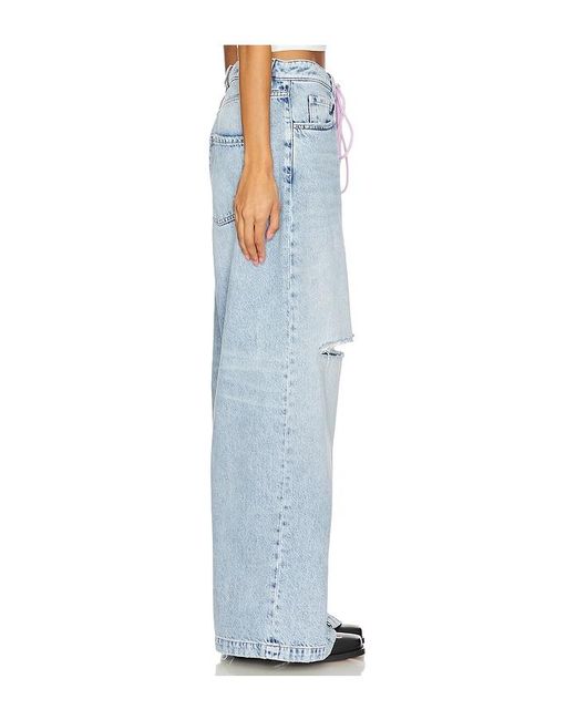 ICON DENIM Blue Gracy Wide Leg Jeans