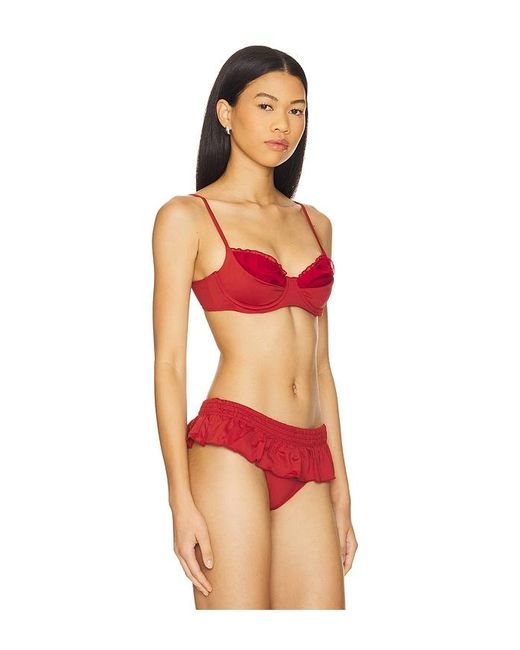 Frankie's Bikinis Red X Bella Hadid Austin Bikini Top
