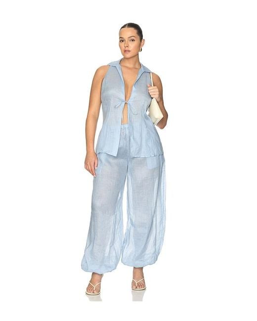 L'academie Blue Darina Pant