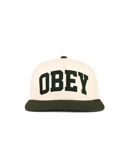 Obey Baseballkappe Collegiate in Black für Herren