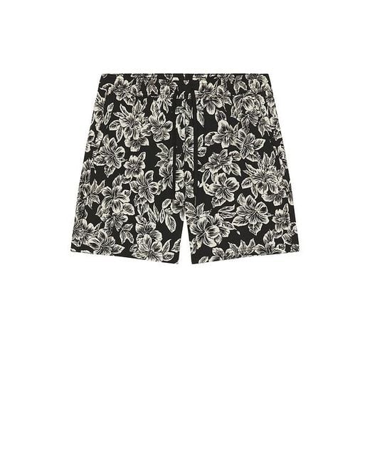Fair Harbor Black Bungalow Swim Trunk for men