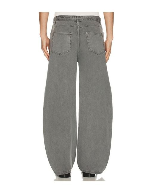 LE17SEPTEMBRE Gray Garment Dyed Curved Jeans for men