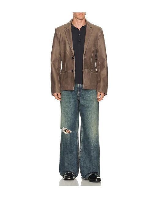 Won Hundred Black Jonas Two Layer Knit Polo for men