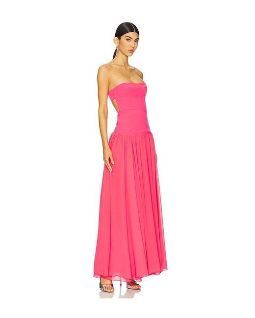 Lovers + Friends Pink Margot Gown