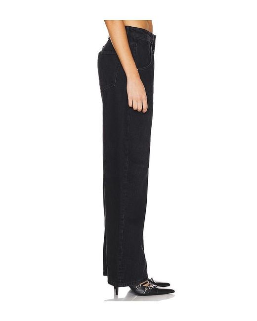 EB DENIM Black Enzo Mid Rise Barrel Jeans