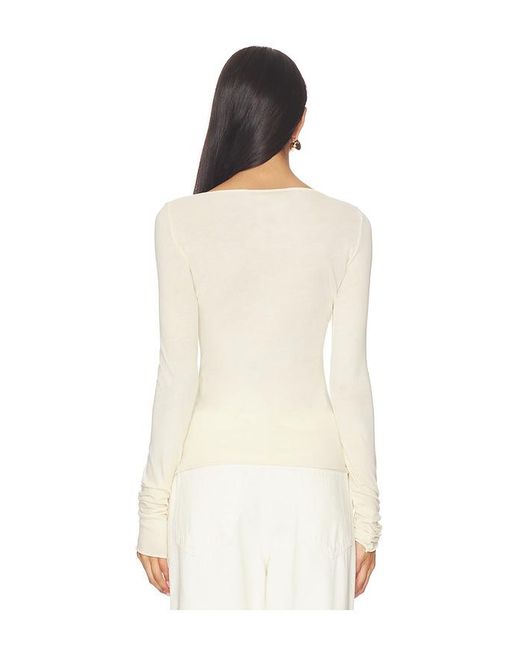 Cotton Citizen White X Revolve Marbella Boat Neck Shirt