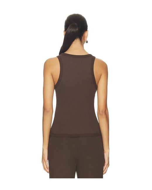 SPRWMN Brown Rib Racer Tank
