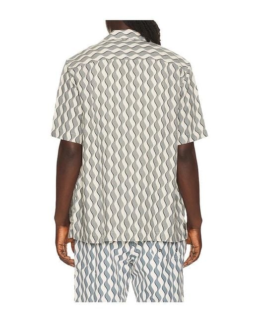 Frescobol Carioca White Roberto Linen Shirt for men