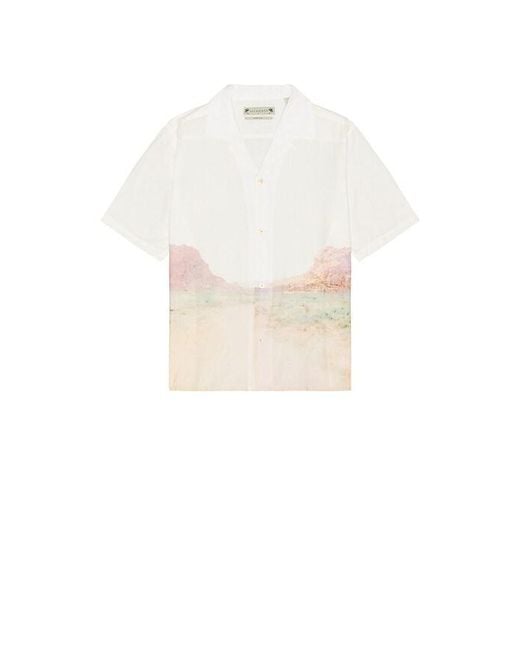 AllSaints White Monument Shirt for men