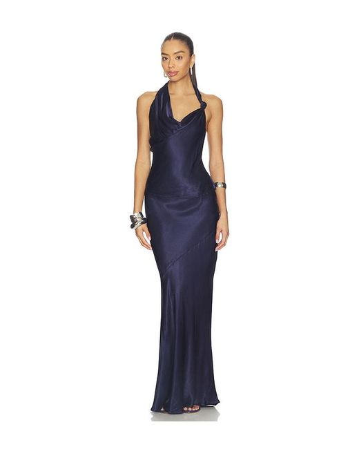SNDY'S Blue Junie Maxi Skirt