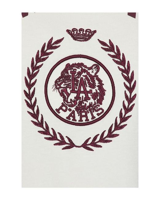 Anine Bing White Jaylin Tee Collegiate