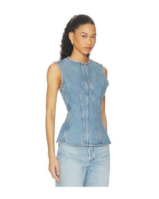 Agolde Blue Corbin Shell Top