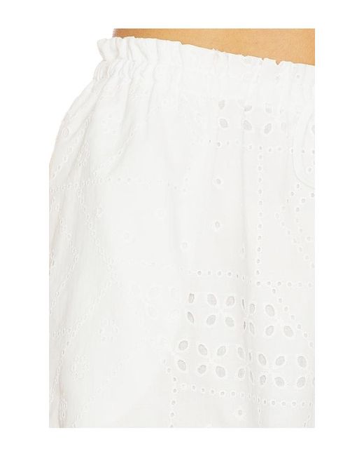 Steve Madden White Lou Short