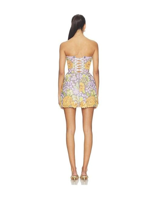 Bronx and Banco White Amalfi Pailette Liv Strapless Mini Dress