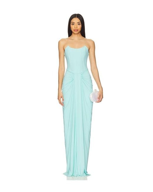 Deme by Gabriella X Revolve Pearl Gown in Blue | Lyst