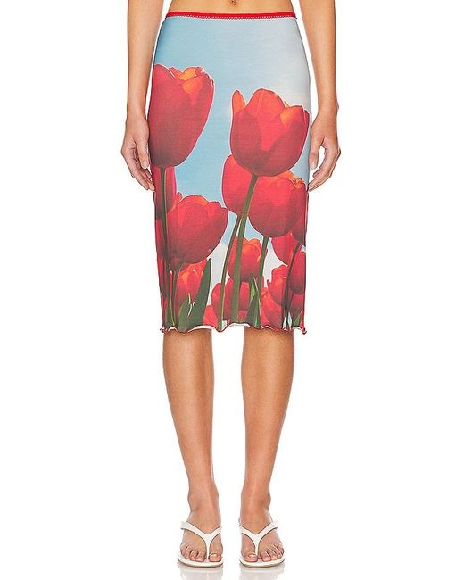 Tyler McGillivary Red Tulip Fields Skirt