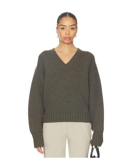 Rohe Multicolor Sculptural Compact V-Neck Pullover