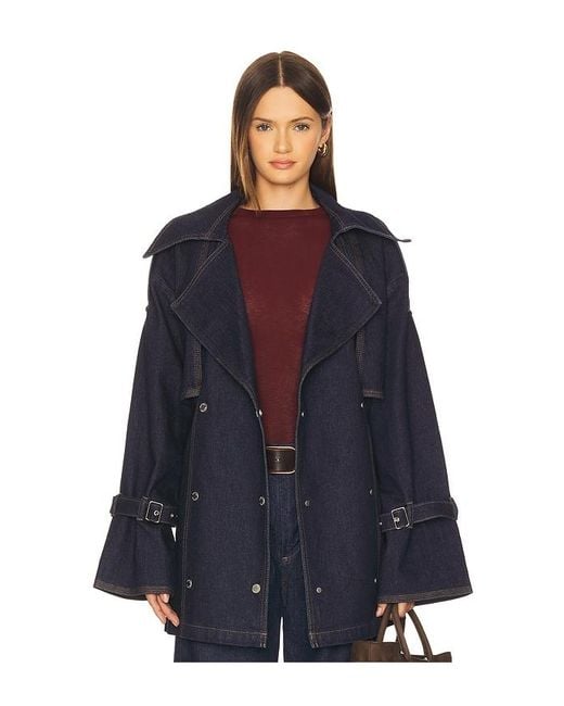 Gestuz Blue Summer Trenchcoat