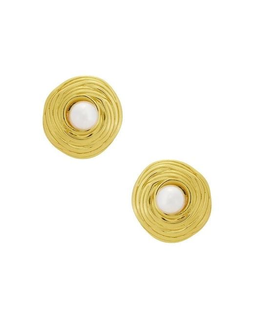 Galley Los Angeles Yellow Odette Pearl Earring