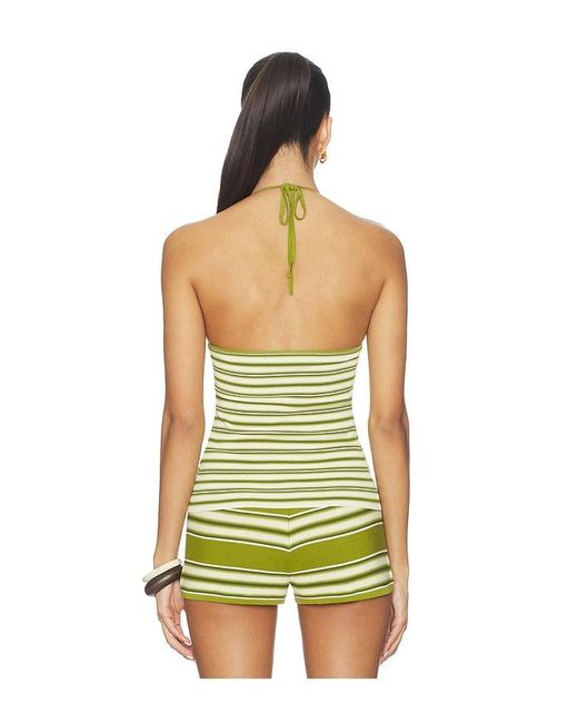 Faithfull The Brand Green Citara Halter Top