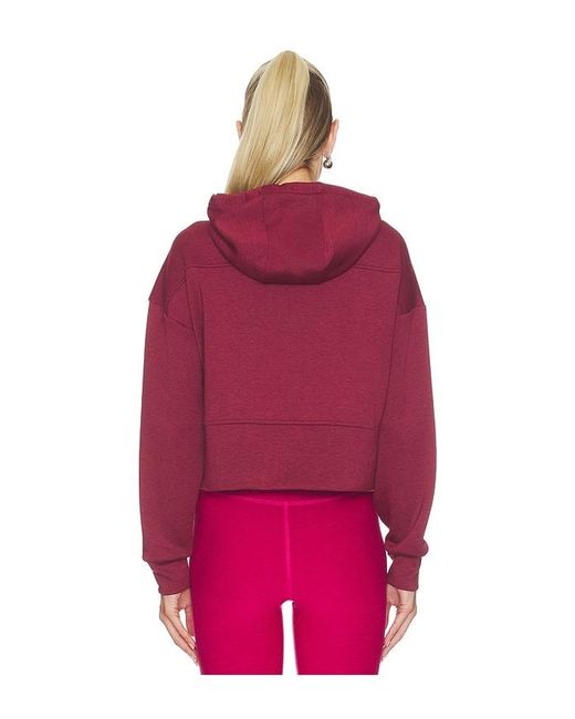 Beyond Yoga Red Scuba Cropped Jacket