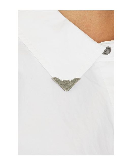 Ksubi Blue Dare Open Back Shirt