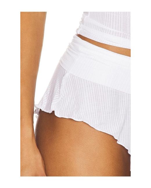 Negative Underwear White Whipped Mini Short