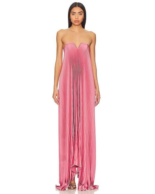 L'idée Pink Tie Gown