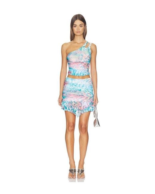 AFRM Blue Jinx Skirt