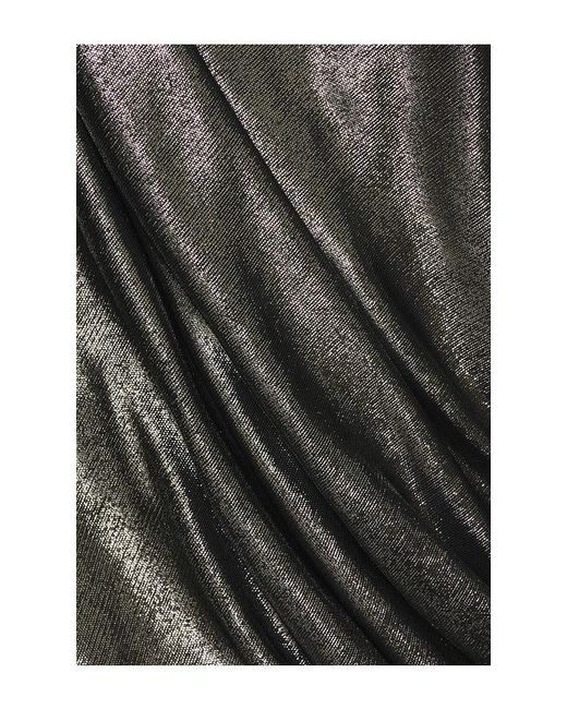 Atlein Black One Sleeve Draped Gown