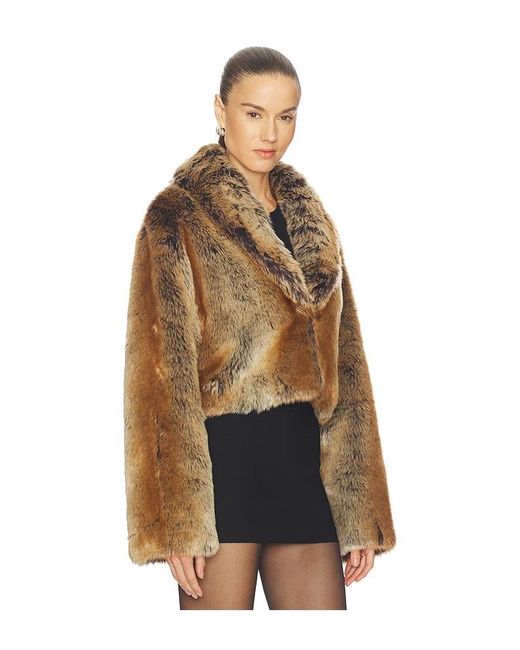 Lovers + Friends Brown Cropped Ernie Coat