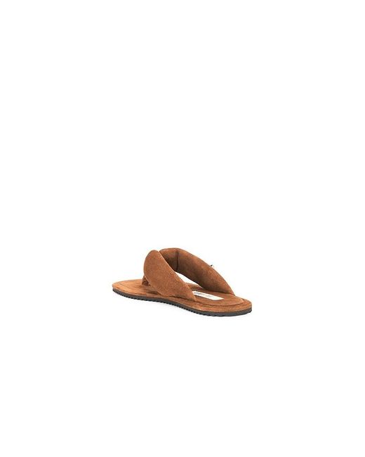 The Attico Brown Indie Flat Thong Sandal
