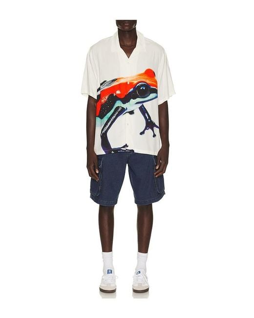 Huf Blue Oval Denim Cargo Short for men