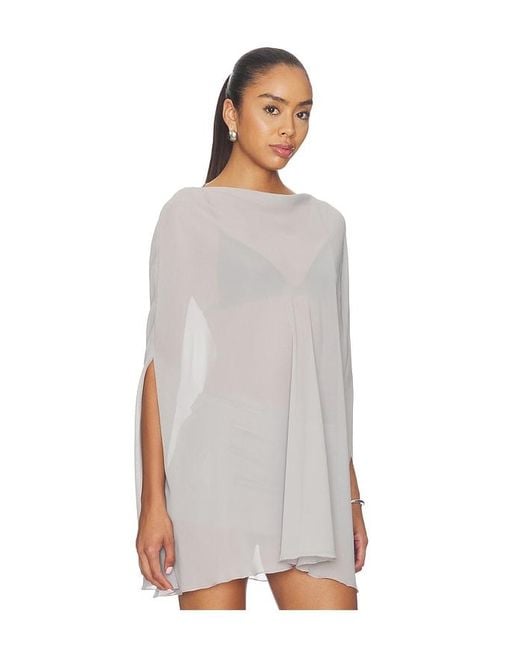 Lioness White Aura Poncho