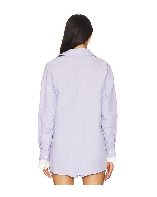 Line & Dot White Maxin Shirt