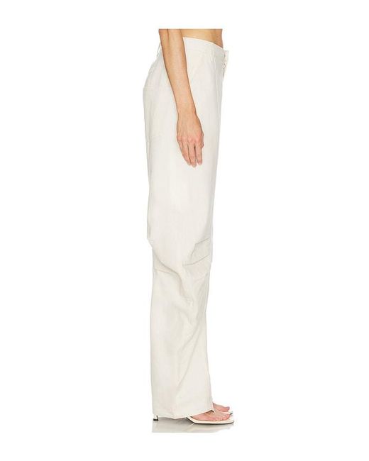 ROTATE BIRGER CHRISTENSEN White Linen Suiting Pants