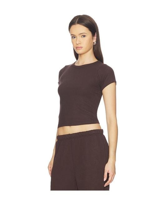 ÉTERNE Brown Short Sleeve Baby Tee