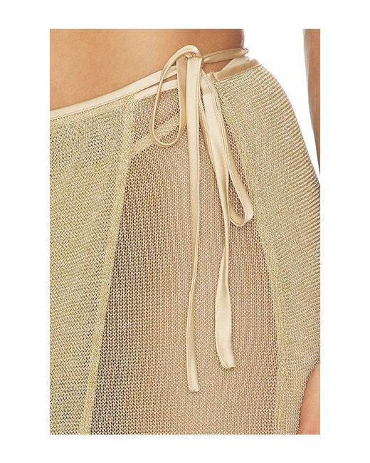 Tiger Mist Natural Cyrene Tie Maxi Skirt
