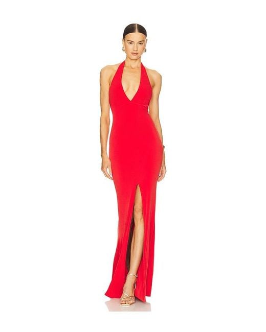 Nookie Red Illegal Halter Gown