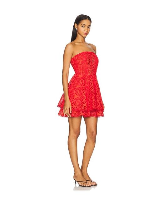 Astr Red Deasia Dress